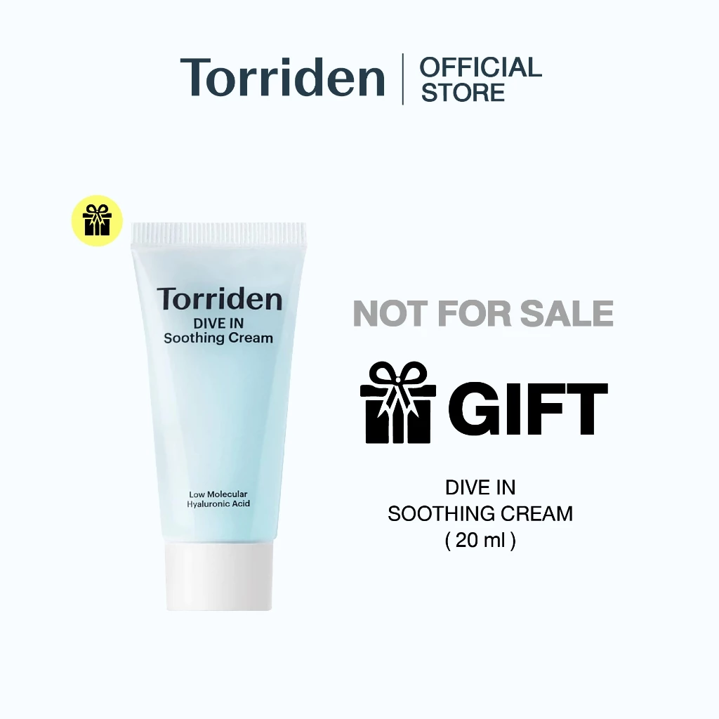 [Free Gift] Torriden Dive In Hyaluronic Acid Soothing Cream (20ml)