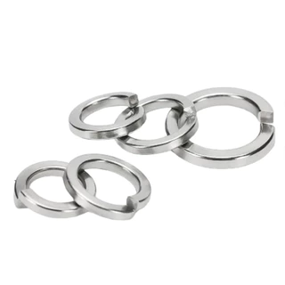 แหวนสปริงแหวนรอง กันคลาย M3 M4 M5 M6 M8 M10 M12 สแตนเลส 304 Spring Washer Stainless Steel