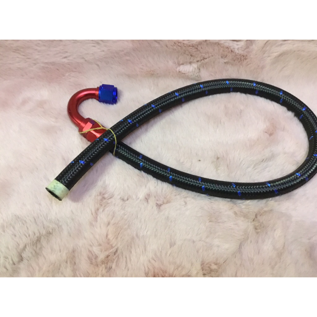 สายระบายไอจั๊มหัวฟิตติ้งเเล้วan10สายถักผ้ายาว1เมตร - รูปที่ 2