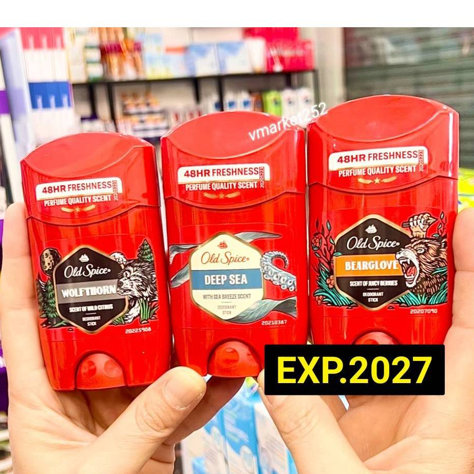 Old Spice Deodorant 50 ml,โรลออน,roll on, ระงับกลิ่นกาย, โอลด์สไปซ์, EXP.2027 ราคา ถูกที่สุด ดีลบีเคเค