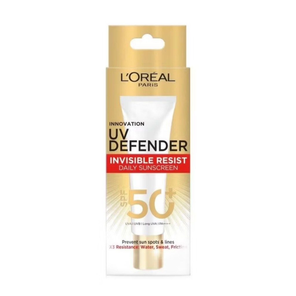 30 ml. ผลิต 03/24 Loreal UV Defender Invisible Fluid ลอรีอัล กันแดด