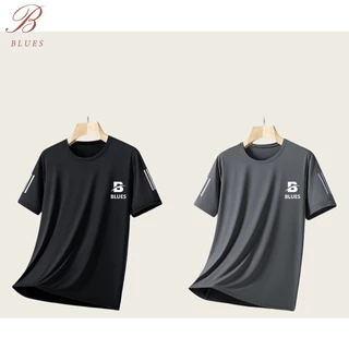 B BLUES Everyday Running & Training Votex-T​ เสื้อวิ่งออกกำลังกาย​ เสื้อกีฬาคอกลมสีพื้น