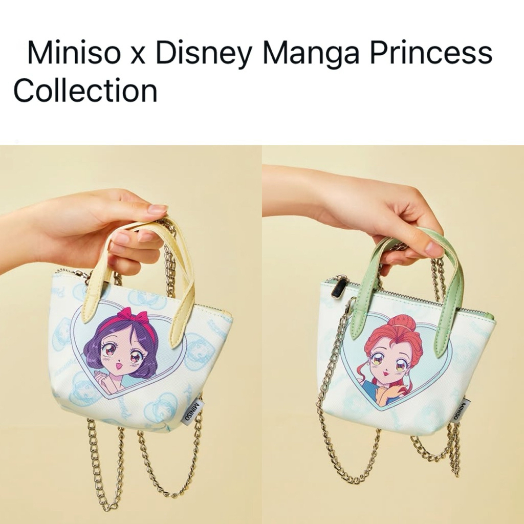Miniso กระเป๋าสะพายข้าง ดิสนีย์มังงะคอลเลคชั่น