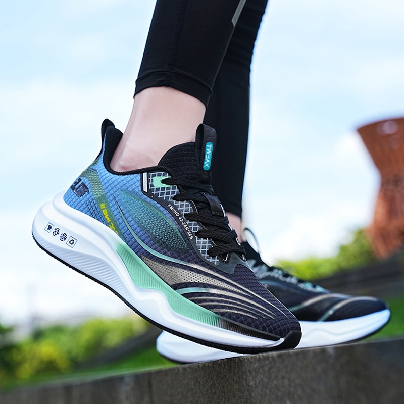 YaaKu รองเท้าผ้าใบผู้ชาย แฟชั่น รองเท้าวิ่งลําลอง พื้นนิ่ม  สําหรับผู้ชาย  วัสดุผ้าใส่สบายไม่บีบเท้า ส้นหน ที่ถูกที่สุด - รูปที่ 2