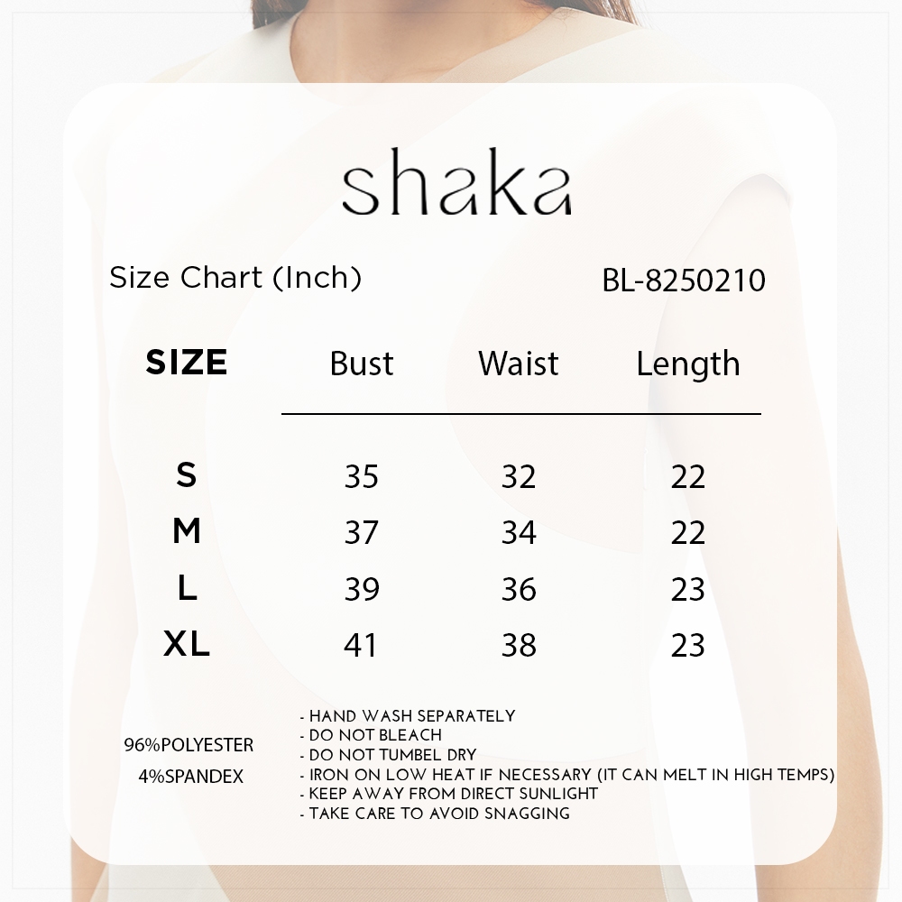 Shaka SS25 Color Block Orbit Top เสื้อแขนในตัว ตัดต่อเล่นโทนสีโมโนโครม (KHAKI) BL-8250210 — صورة 7