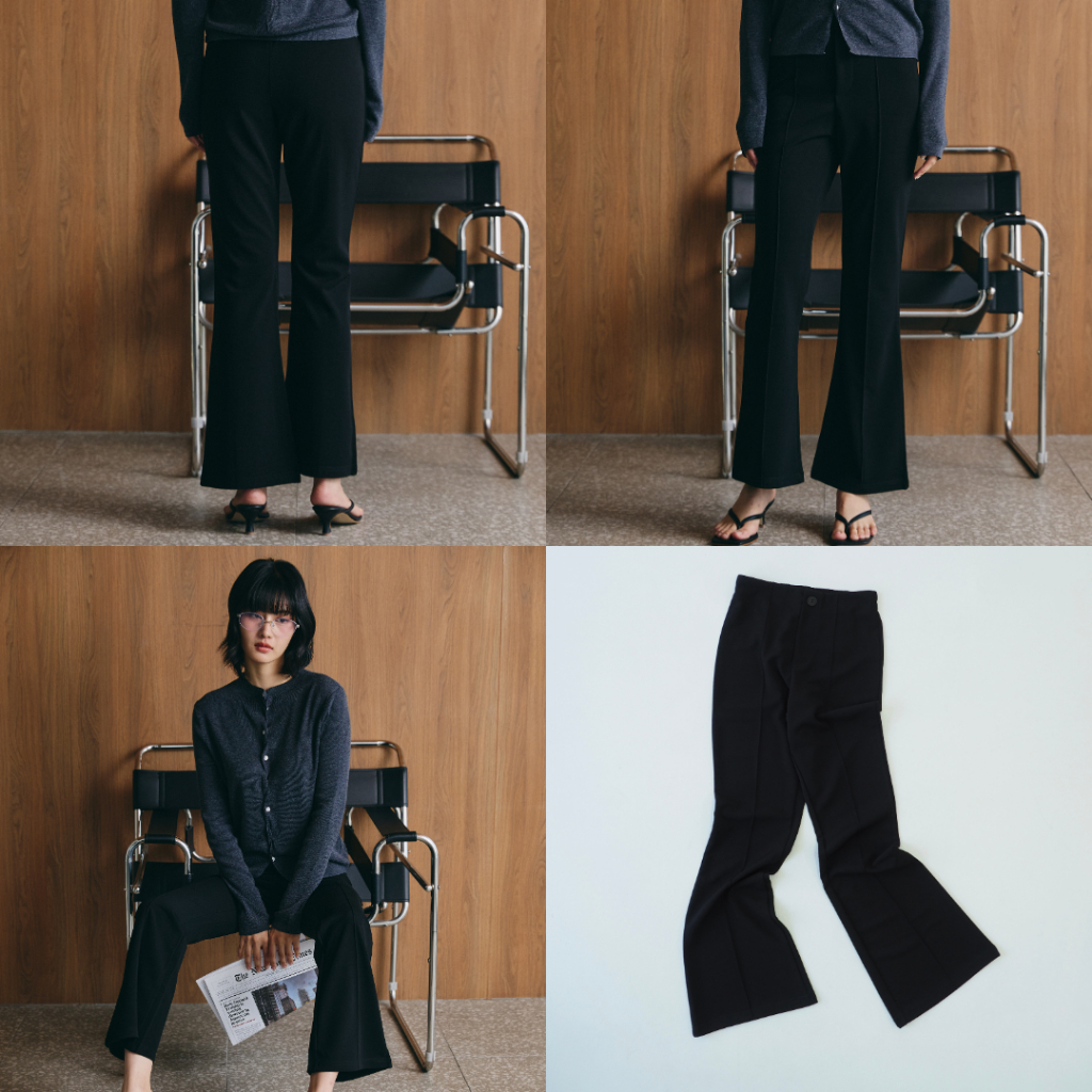 EVERYDAY - Form Skinny Pants กางเกงขายาวสีดำ กางเกงขาม้า