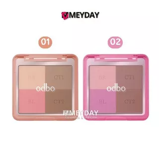 (OD1331) odbo Glam & Shade Multi Palette โอดีบีโอ แกลม แอนด์ เฉด มัลติ พาเลท 8.5 กรัม