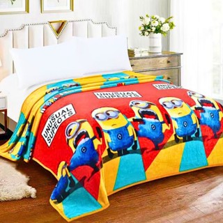 ผ้าห่มนาโนลายการ์ตูน 6ฟุต/5ฟุต เนื้อผ้าหนานุ่มสีไม่ตกเย็บขอบ…