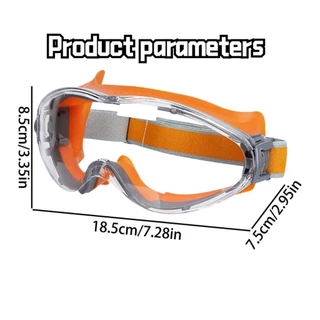 แว่นเซฟตี้ safety แว่นกันลม วัสดุPVC อเนกประสงค์ แว่นตางานก่อสร้าง เลนส์ใส มีขนาดใหญ่ ใส่สบาย