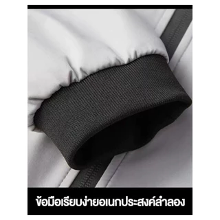 เสื้อแจ็คเก็ตนอกผู้ชายคอตั้งสีดำ สไตล์เรียบหรูทันสมัย ผ้าใส่สบายแมตช์ง่าย ใส่ทำงาน ออกไปข้างนอก สำหรับผู้ชายวัยกลาง