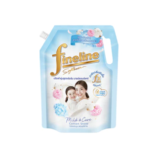 Fineline ไฟน์ไลน์ผลิตภัณฑ์ ปรับผ้านุ่มเข้มข้น สูตรเข้มข้นมายด์แอนด์แคร์ กลิ่นคอตตอน สโนว์ 1,150 มล. x1 ,สีฟ้า