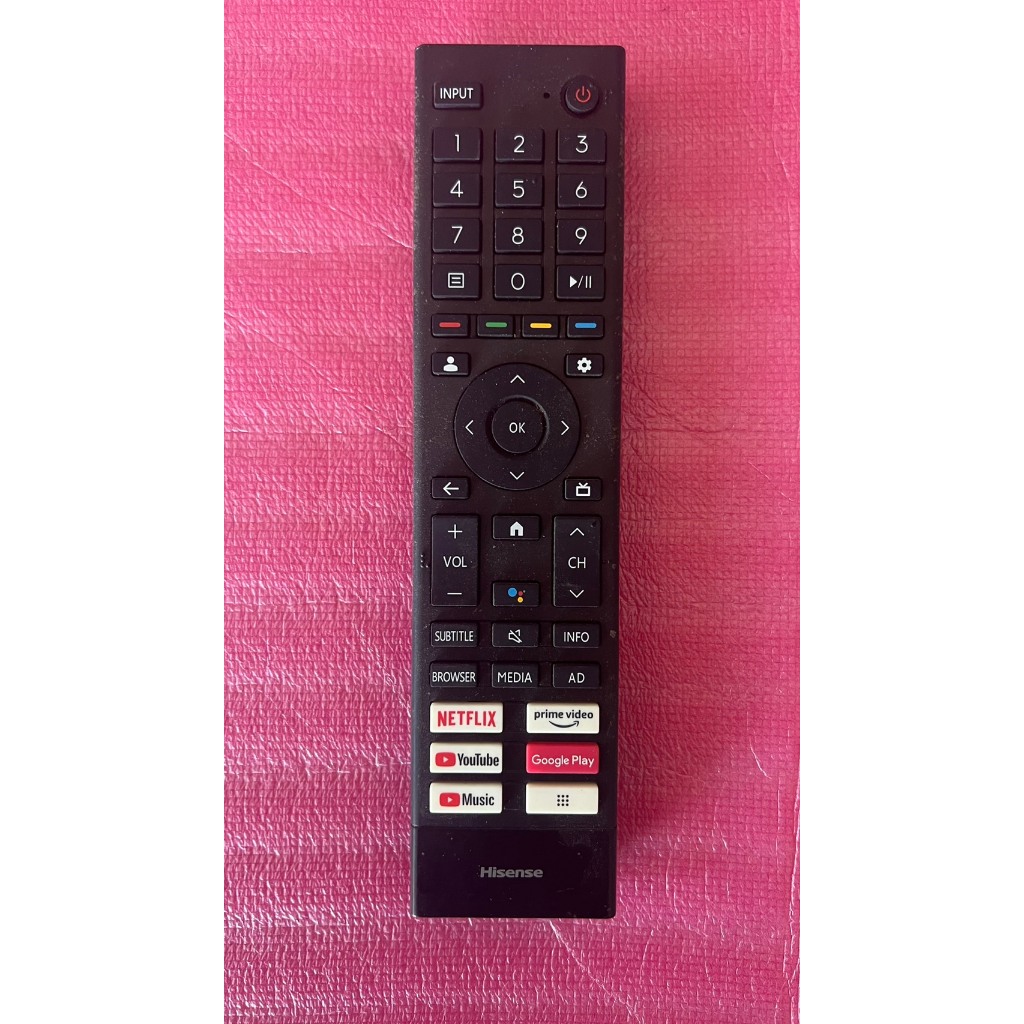 รีโมท ไฮเซนส์ ทีวี แอลอีดี remote hisense ใช้ได้ในทีวี ไฮเซนส์ ทุกรุ่น รองรับคำสั่งเสียง เป็นสินค้ามือสอง สภาพ 99%