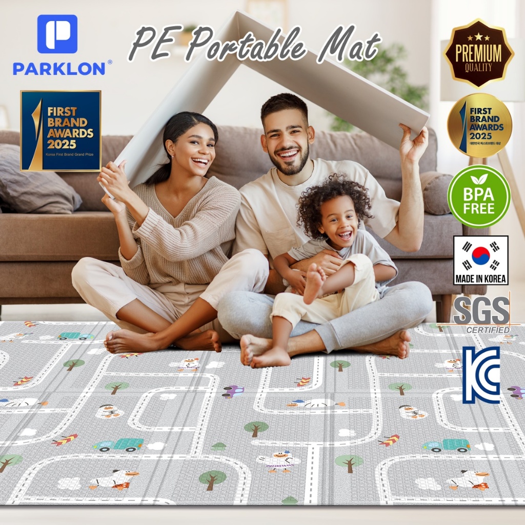 [12 colors] PARKLON PE Portable Mat แผ่นรองคลานเกาหลีพับได้ เสื่อแคมป์ปิ้ง เสื่อปิคนิคเกรดพรีเมี่ยม - รูปที่ 3