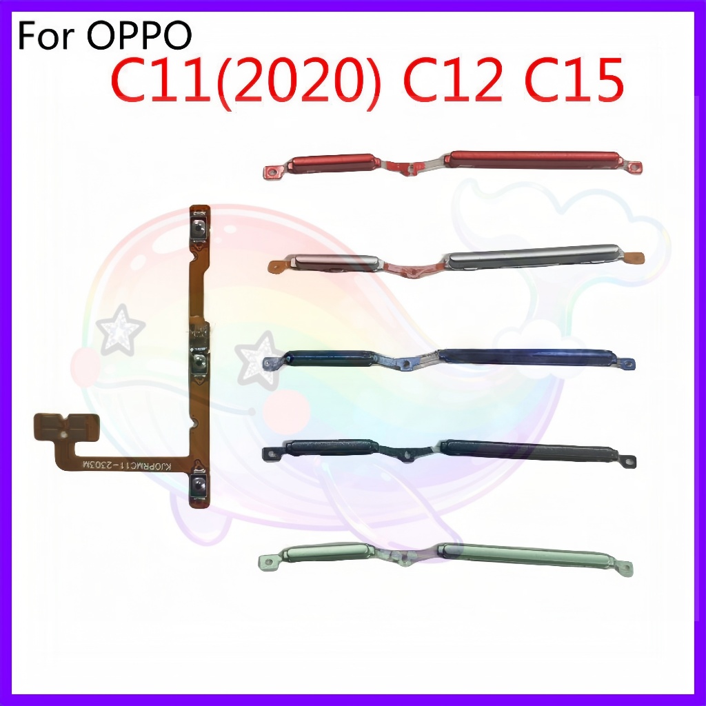 Power On off swicth Volume ปุ่ม flex Replacement สําหรับ OPPO Realme C12 C15 C11(2020)
