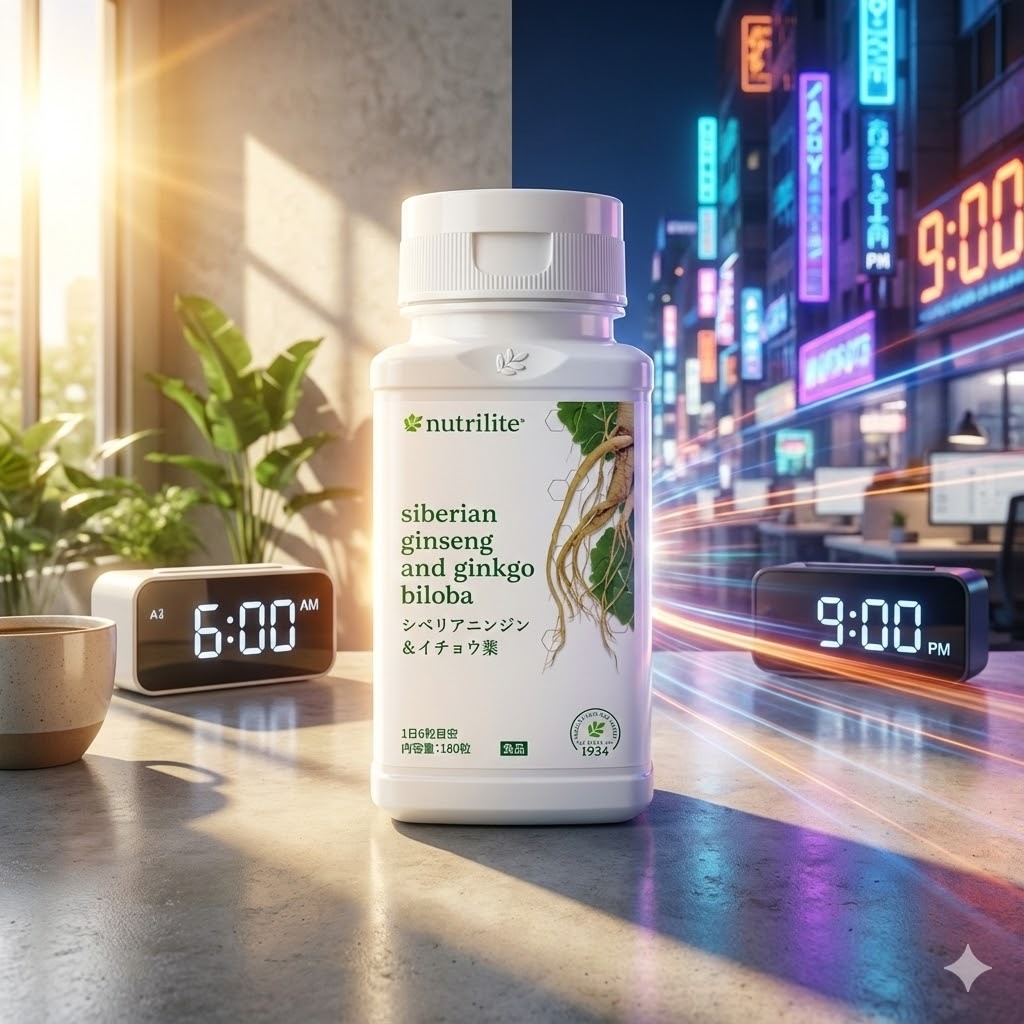 Nutrilite Siberian Ginseng and Ginkgo Biloba 180tabs (Japan) Exp.02.2028