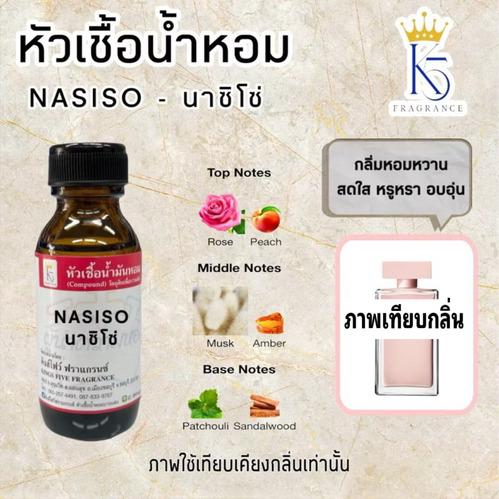 หัวเชื้อน้ำหอมนาซิโซ่ นาริโซ่ NASISO เกรด A ติดทนนาน