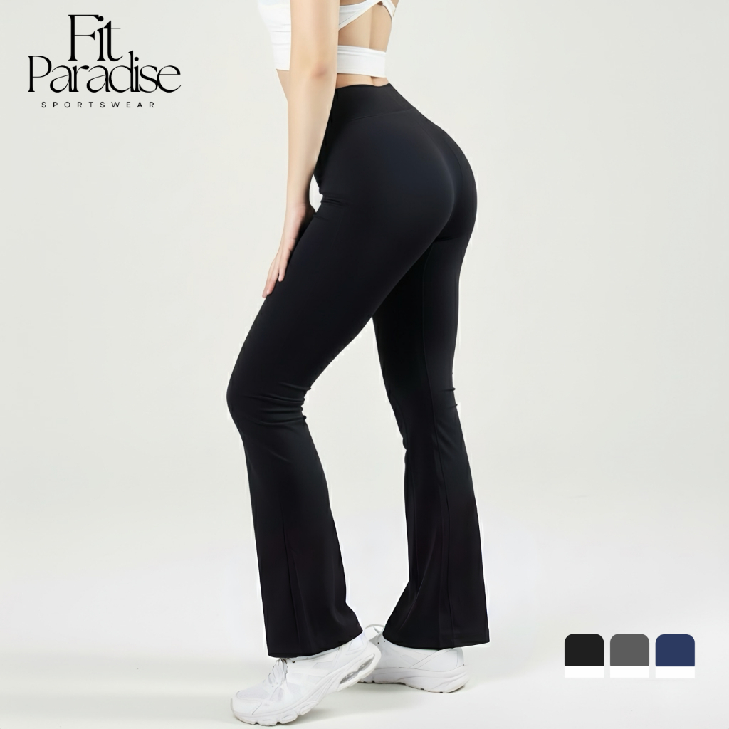 Fit-paradise กางเกงออกกำลังกายขาม้าเอววีรุ่นLexi