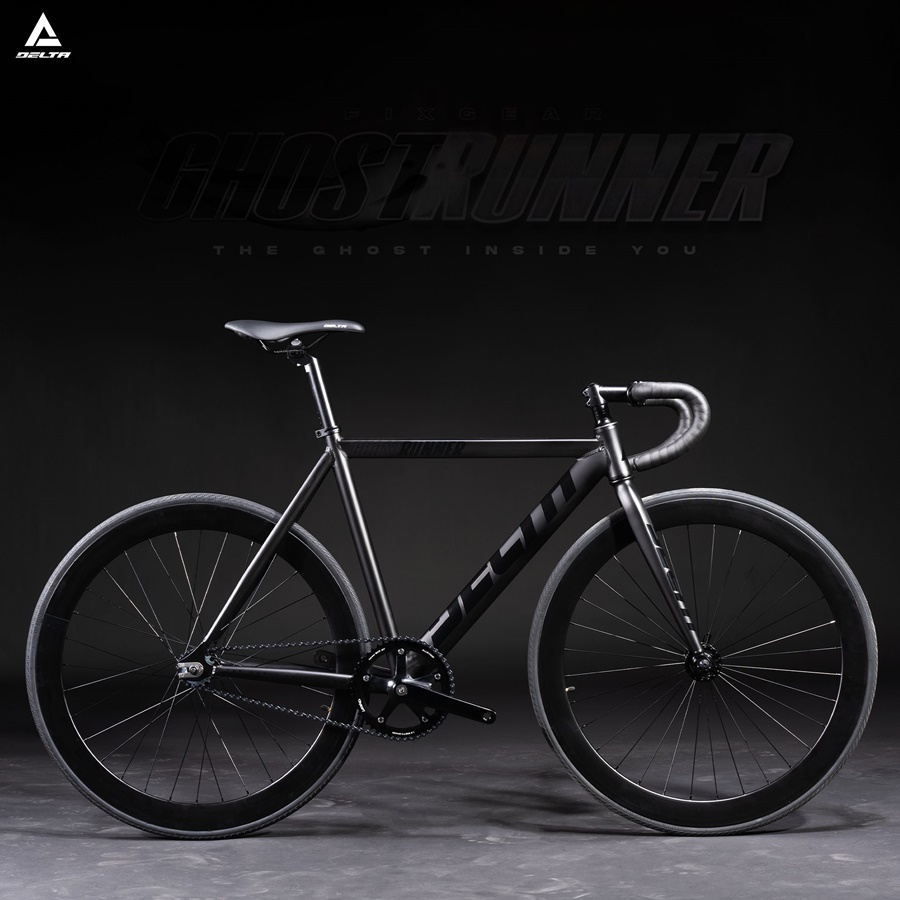 จักรยานฟิกเกียร์ Ghostrunner Delta | โครงอลูมิเนียม น้ำหนักเบา 9.8 กก. | สีแดง ดำ ขาว | ขนาด 52cm