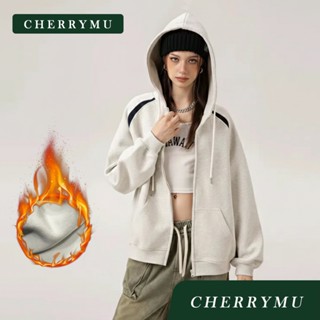 CHERRYMU รุ่น CS217 เสื้อฮู้ดบุขนกันหนาว