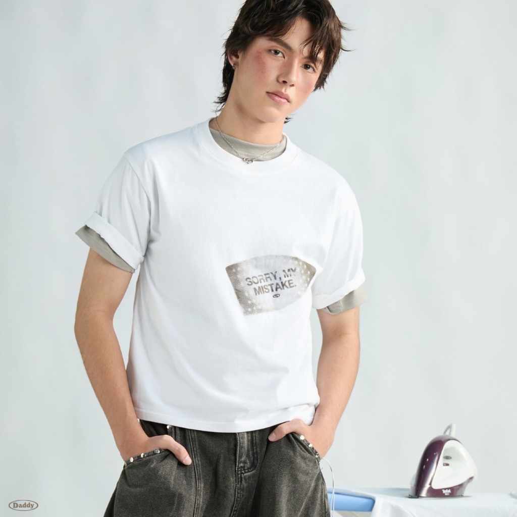 DADDYCLUB | Iron T-shirt เสื้อยืด พิมพ์ลาย สุดเท่