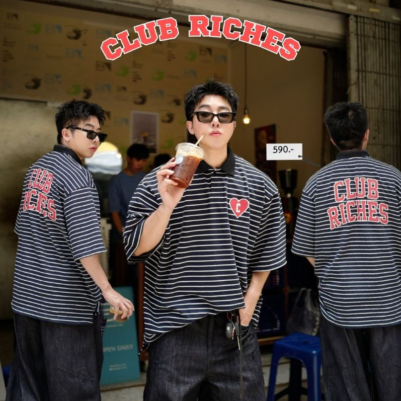 QCLOTH: CLUB “C” Polo oversize