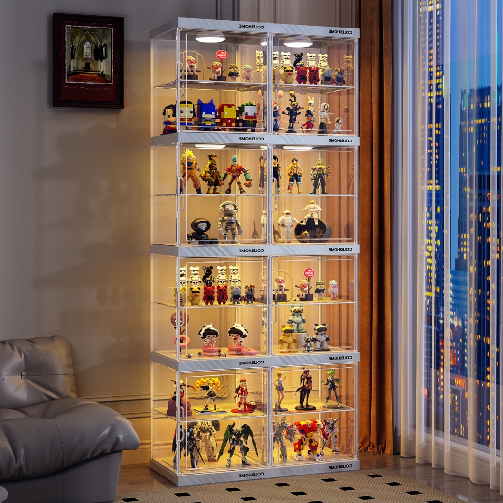 กล่องโชว์อะคริลิค ตู้โมเดล กล่องใสกันฝุ่นกันรอย กล่องโชว์โมเดลรถฝาหน้าเปิดได้ โชว์รถโมเดล Model Display Box