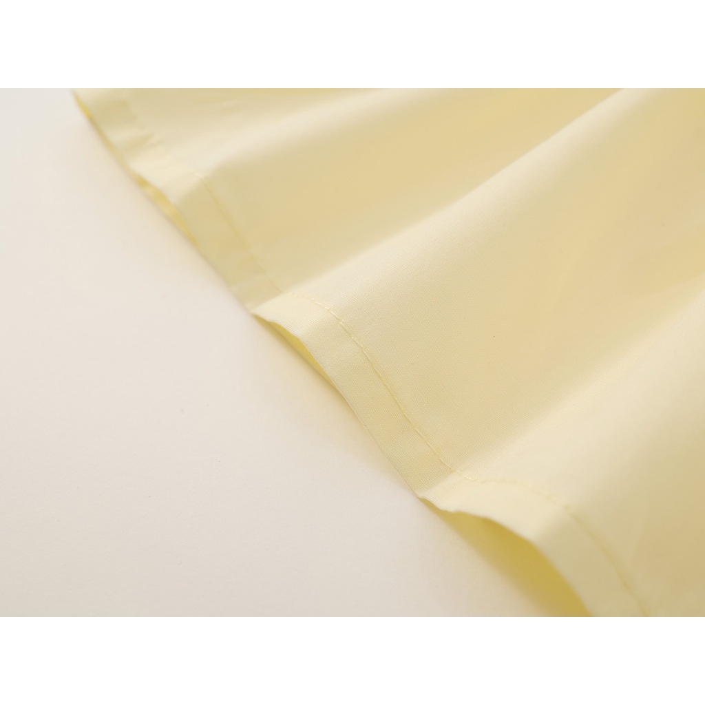 ชุดเดรสสีเหลืองอ่อนสำหรับเด็กผู้หญิง คอปีกผีเสื้อ ปักลายดอกไม้ น่ารัก ผ้าฝ้ายคุณภาพดี K5125647 - รูปที่ 5