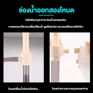 JENECA เครื่องดูดขี้ปลา เครื่องดูดฝุ่นตู้ปลาแบบใช้แบตเตอรี่พร้อมหม้อแปลง เปลี่ยนน้ำ ดูดขี้ปลา กุ้ง ในตู้ปลา AS-615
