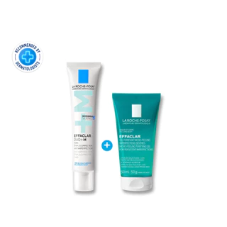 [เซตลดสิว] ลา โรช-โพเซย์ La Roche-Posay EFFACLAR DUO+M 40ml. + EFFACLAR PEELING GEL 50ml.