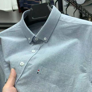 เสื้อเชิ้ตคอปก แขนสั้น ผ้า Premium Oxford By BSizeU ทรงเข้ารูป รีดง่ายยับยาก ยิ่งซักยิ่งนิ่ม