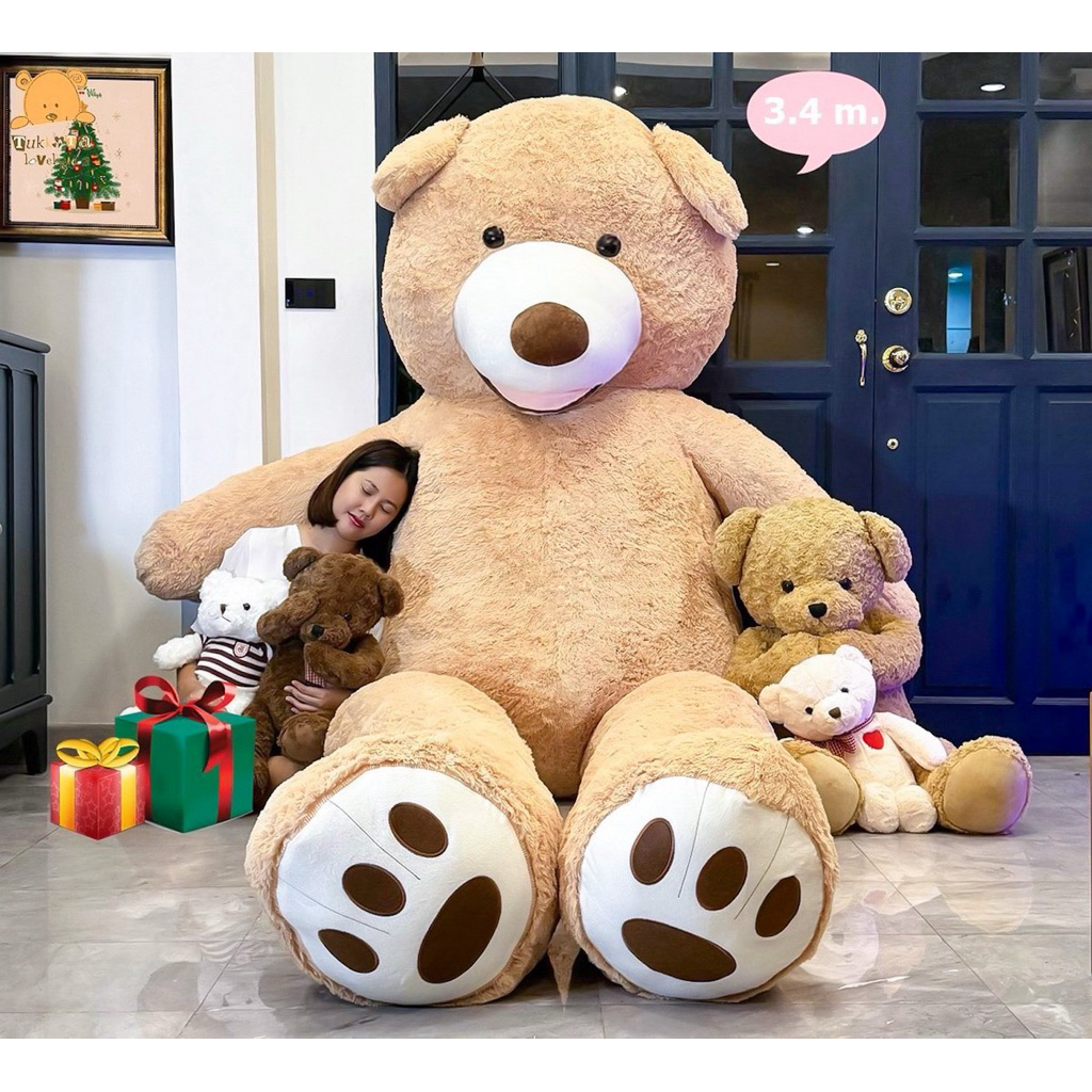ตุ๊กตาหมีตัวใหญ่นำเข้าพรีเมียม ขนาด 2.0-3.4 เมตร ตัวนุ่มขนนุ่ม (ตุ๊กตาหมีเท็ดดี้แบร์ Giant Teddy Bear) - รูปที่ 2