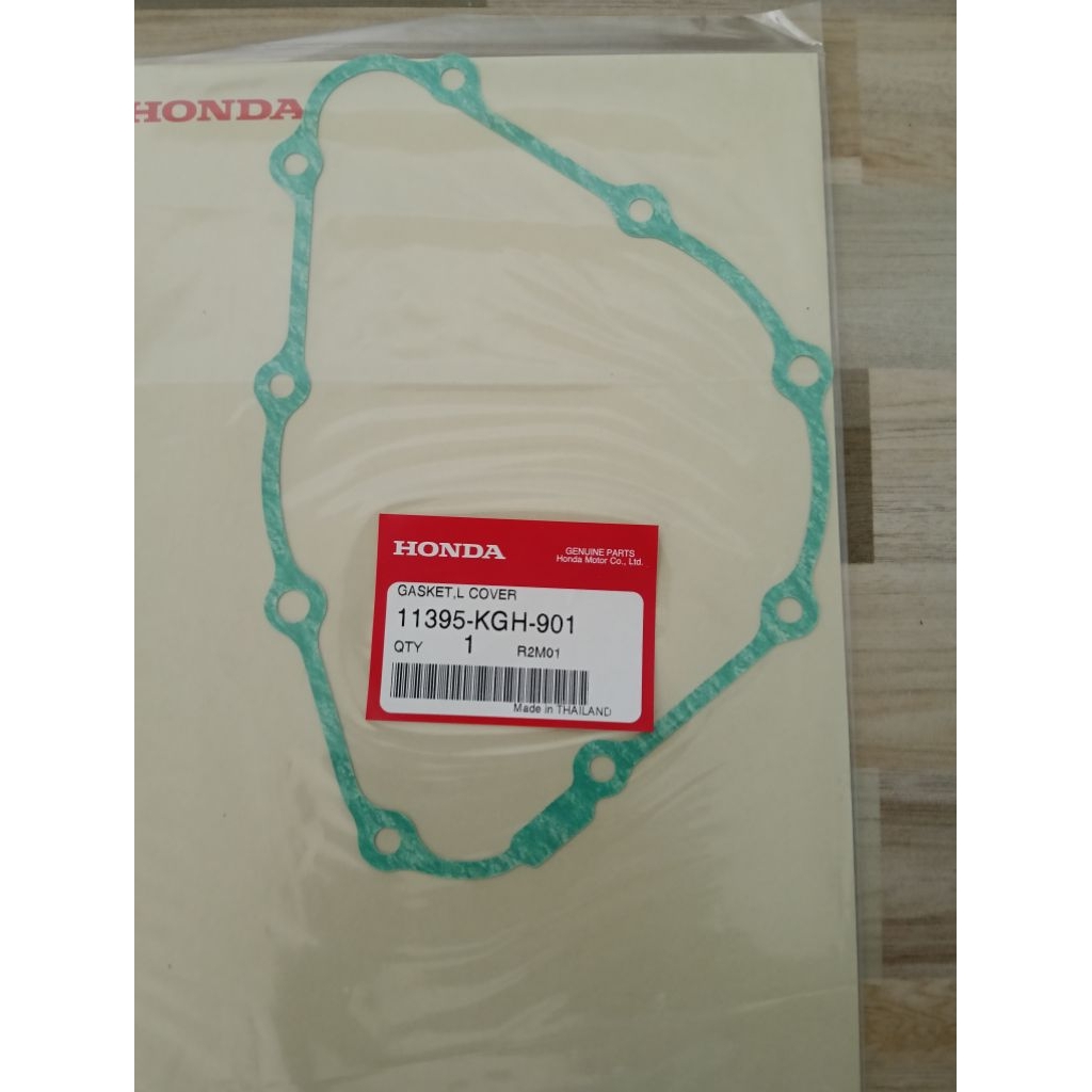 ปะเก็นฝาครอบเครื่องด้านซ้าย HONDA SONIC (เก่า-ใหม่)CBR150 แท้เบิกศูนย์ 11395-KGH-901