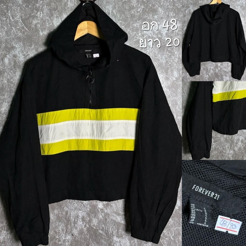 เสื้อเเจ็คเกต jacket ฮู้ดดี้ hoody forever 21 #มือสอง