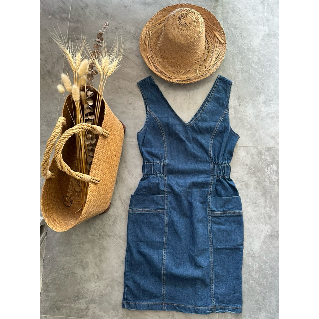 เดรสยีนส์มือสอง - D42