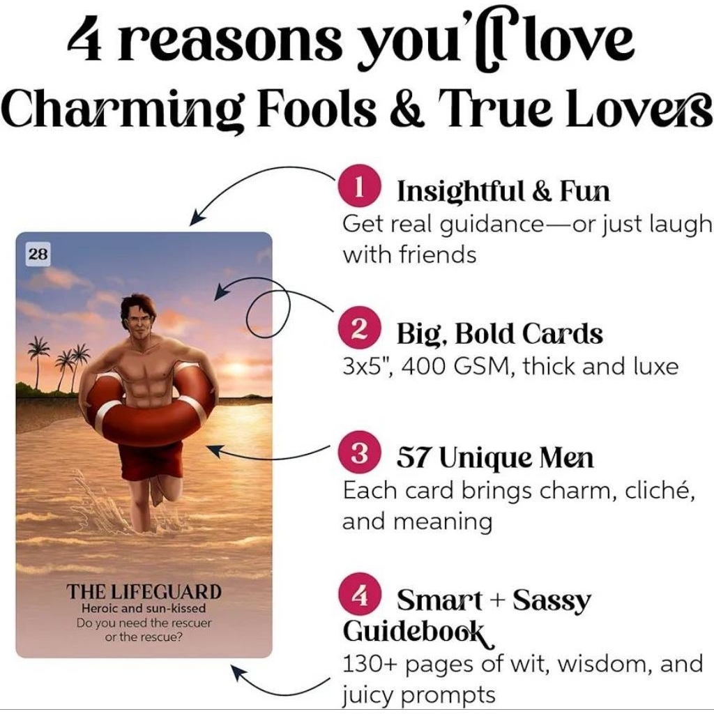Charming Fools and True Lovers Oracle ไพ่ออราเคิลแท้ทายอาชีพคนรัก Oracle Cards Decks - รูปที่ 3