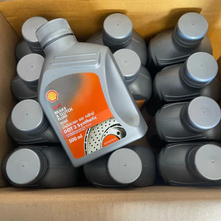ยกโหล!! Shell เชลล์ น้ำมันเบรค และ คลัทช์ Brake & Clutch Fluid DOT 3 ขนาด 0.5 ลิตร (12 ขวด)