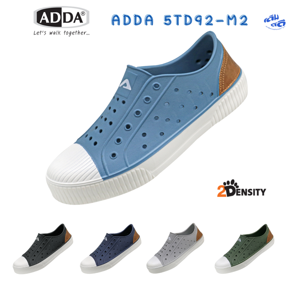รองเท้า ADDA 2Density รุ่น 5TD92-M2 (ผู้ชาย) คุณภาพ Export ทรงผ้าใบ ไซส์ 7-10 เบา นุ่ม รองรับการเดิน