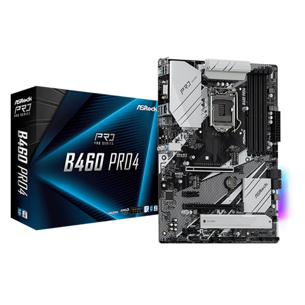 MAINBOARD เมนบอร์ด ASROCK B460M PRO4 Support Gen10 1200
