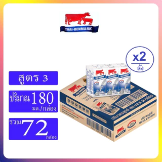 UHT นมไทยเดนมาร์ค วัวแดง ขนาด180มล.# Thaidenmark