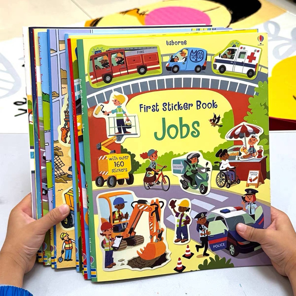 Usborne sticker book หนังสือติดสติ๊กเกอร์ หนังสือภาพ สมุดภาพติดสติ๊กเกอร์ นิทานภาษาอังกฤษเสริมความรู้ พัฒนาการ รูปที่ 6