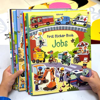 Usborne sticker book หนังสือติดสติ๊กเกอร์ หนังสือภาพ สมุดภาพติดสติ๊กเกอร์ นิทานภาษาอังกฤษเสริมความรู้ พัฒนาการ