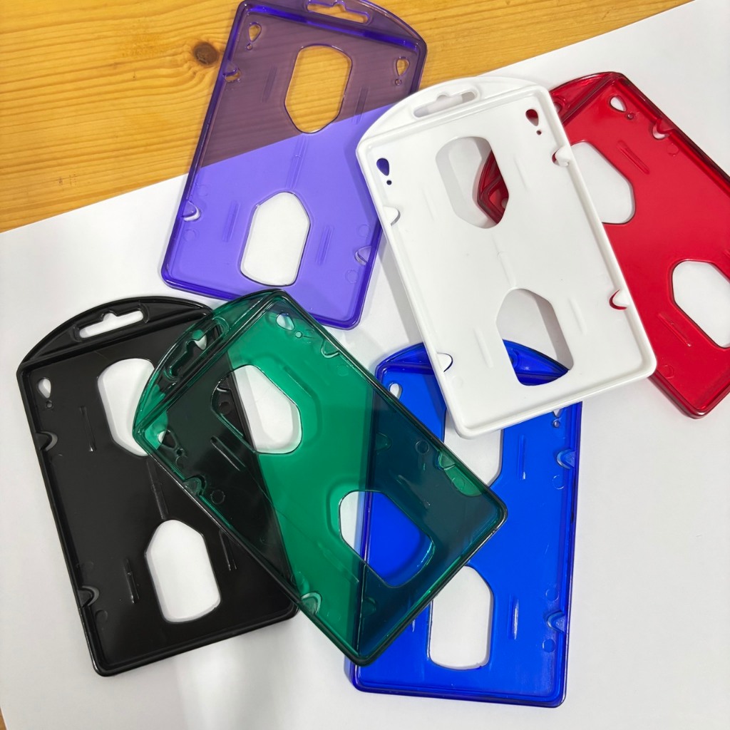 กรอบใส่บัตรพนักงานแนวตั้ง/แนวนอน หน้าเปิด