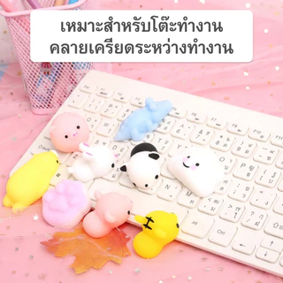 สกุชชี่ ของเล่นบีบ 100+ รูปแบบ 12/24 ชิ้น ปลอดภัย บีบคลายเครียด ทำเคสโทรศัพท์ DIY ของขวัญน่ารัก จัดส่งภายใน ส่งจากไทย