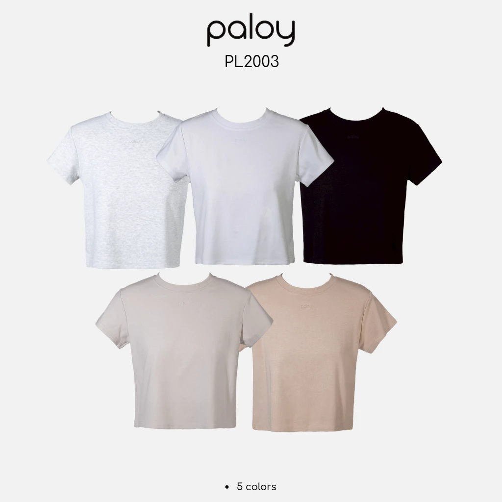 Paloy - PL2003 เสื้อยืดแขนสั้น หน้าอกปัก Paloy