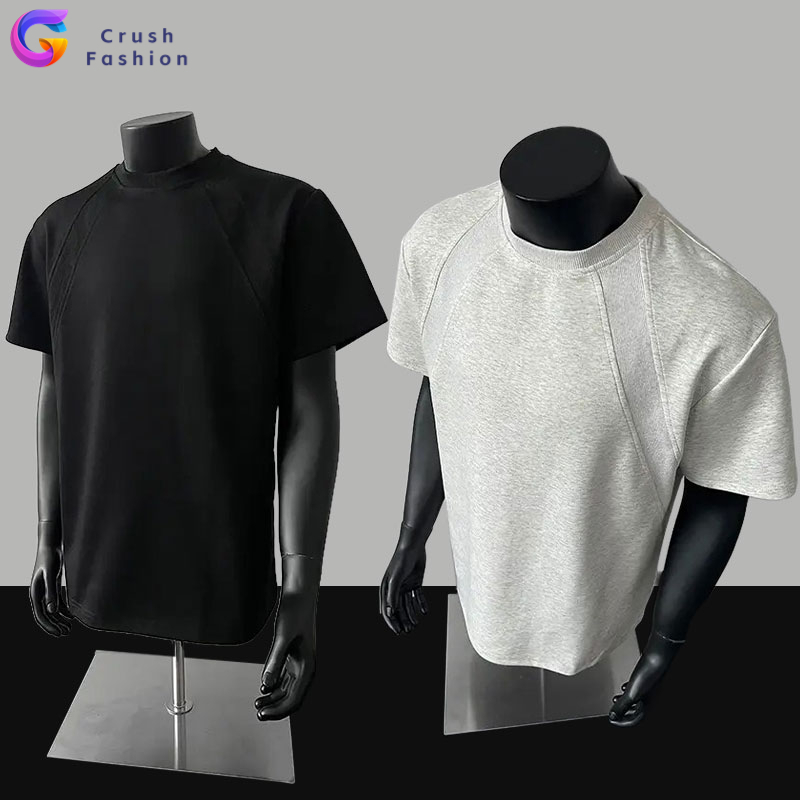Crush Oversized Timeless ผ้าหนายับยากรีดง่าย เสื้อยืดทรงหลวม ดีไซน์คลาสสิค เสื้อยืดเปล่า