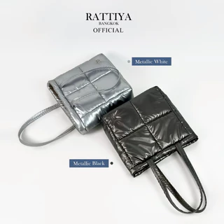 [RATTIYA BANGKOK] Quadra Tote Bag rPET / 2 colors กระเป๋านุ่มนิ่มผ้าRecycled น้ำหนักเบาพิเศษ สะพายไหล่