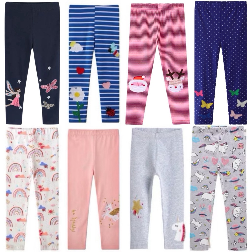 💥พร้อมส่งจากไทย ไม่ต้องรอนาน💥SET6 เลกกิ้งเด็ก Brand Jumping Meters ผ้านิ่ม ยืดหยุ่นดี เป้าเย็บแน่น 2 ชั้น คุณภาพดี