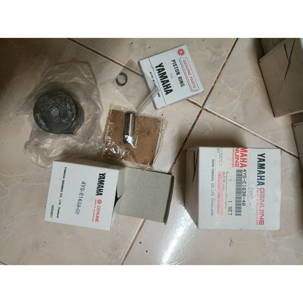 4YS-E1630 ชุดลูกสูบแท้ Yamaha Rainbow, Fresh, Spark 2001(เสื้อเหล็ก 105 CC.)