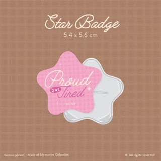 Heart/Star Badges เข็มกลัดหัวใจ (Made of Memories Col.) - SM,PLS!