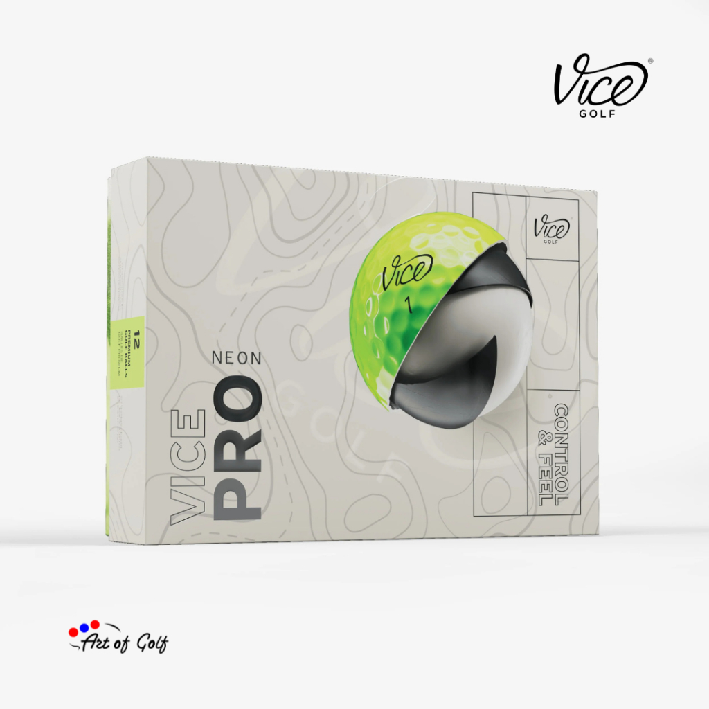 ลูกกอล์ฟ Vice Golf - รุ่น Pro (Neon Lime)